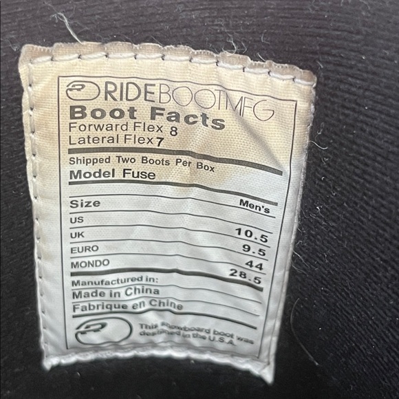Ride Fuse R7 Snowboarding Boots - Picture 7 of 13